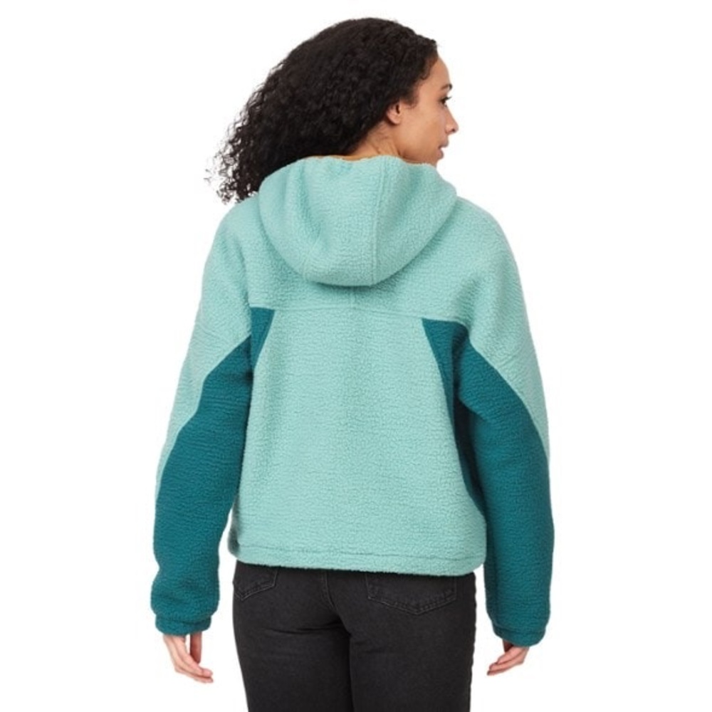Marmot Mountain Works Aqua and Tan Fleece Jacket - Picture 5 of 5